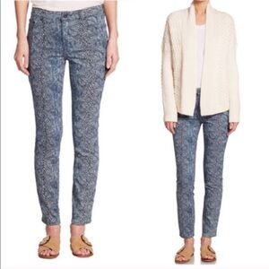 TORY BURCH | High Rise Snakeskin Super Skinny Jeans Size 28